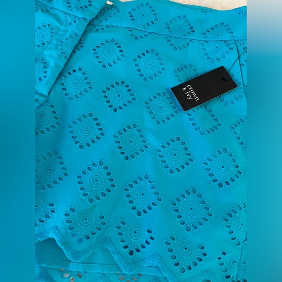 NWT Crown and Ivy Aqua Blue Shorts - Picture 7 of 8